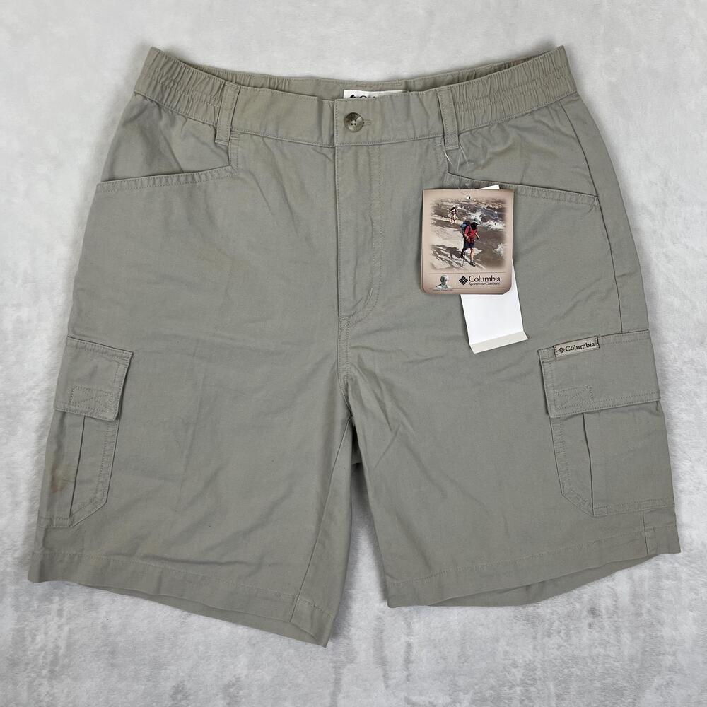 Vintage Columbia Cargo Shorts Womens 6 Beige Elkhorn II 8 Inseam Hiking Trail